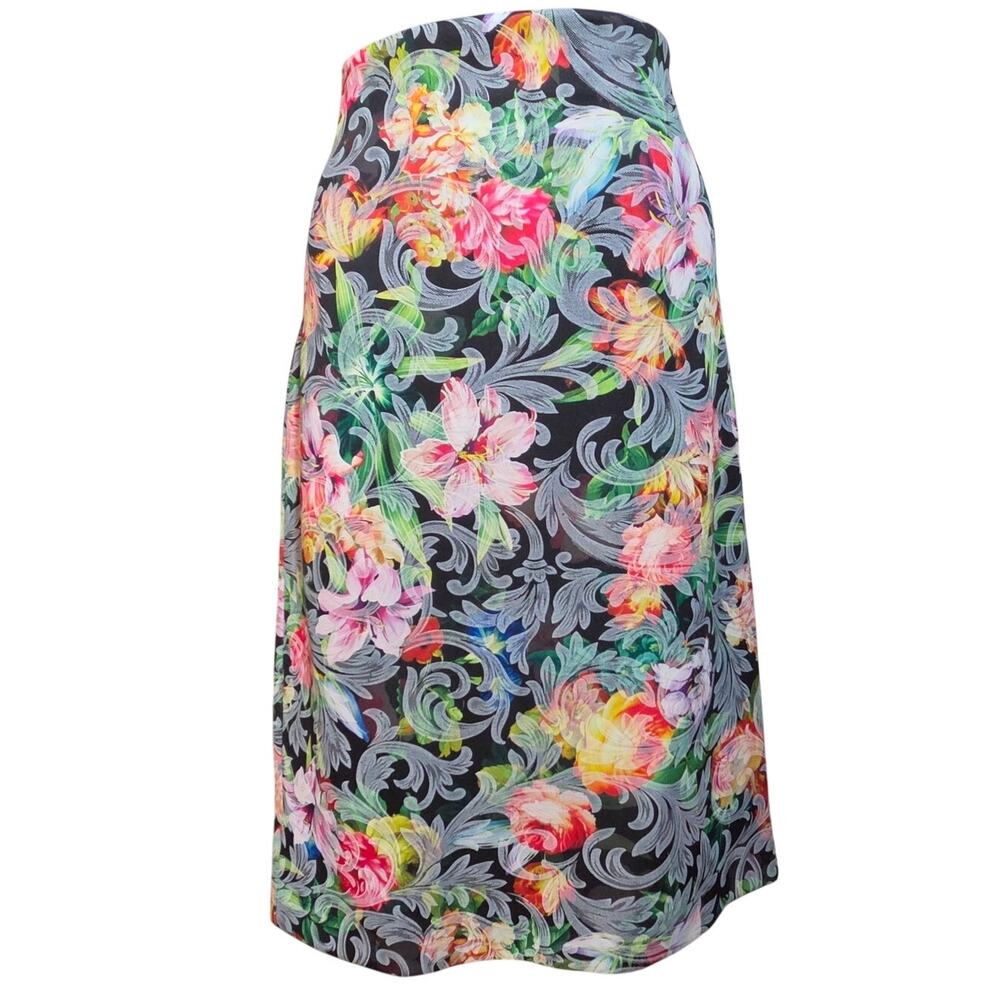 Floral Knee Length Pencil Skirt Size Large